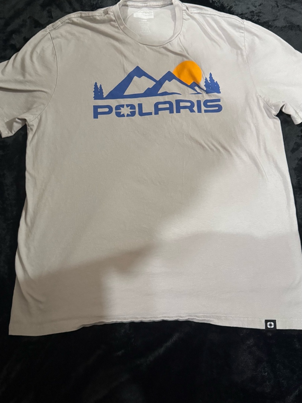 Polaris Men's Light Gray Graphic Tee - Mountain Logo